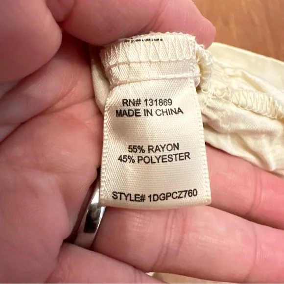 Thirty Thirty LA Cropped Babydoll Top Size XS Boho Tie Bow Festival Hippie Lace - Picture 6 of 6